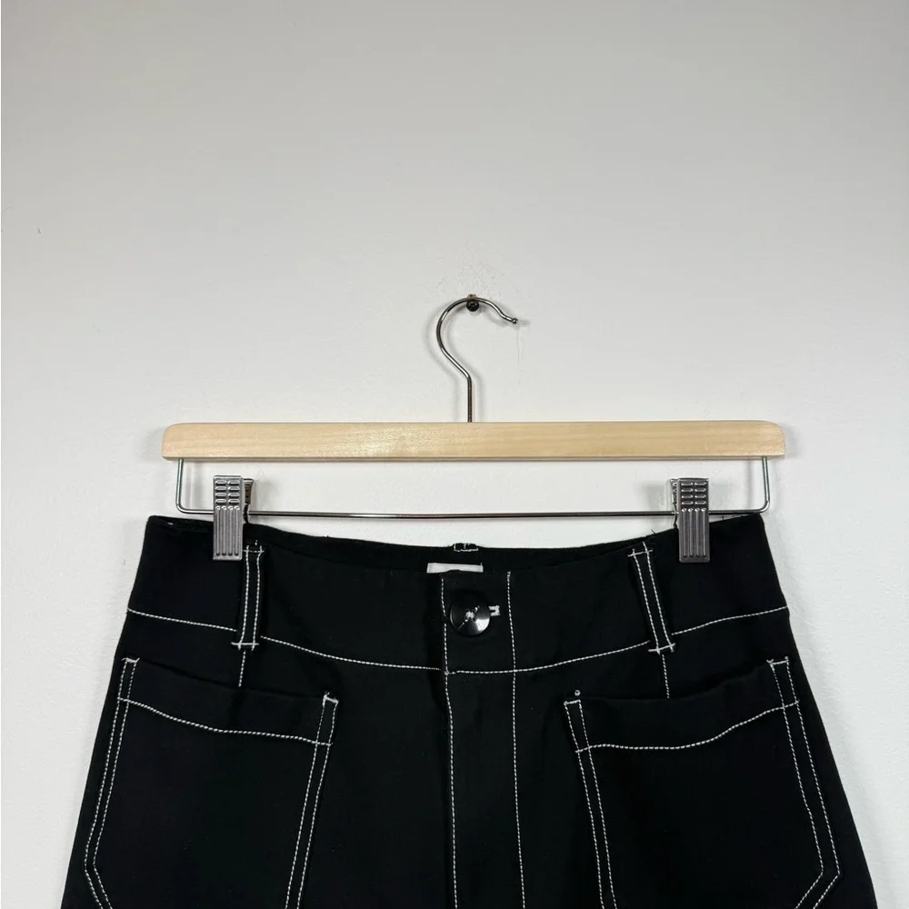 Anthropologie The Colette Contrast-Stitch Cropped Wide-Leg Pants‎ Size 29 - Picture 4 of 6
